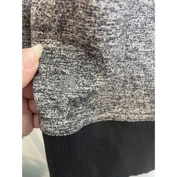 Lululemon Jacket Mens Large Gray Heathered Full Zip Mock Neck Athletic Wicking - Picture 7 of 8